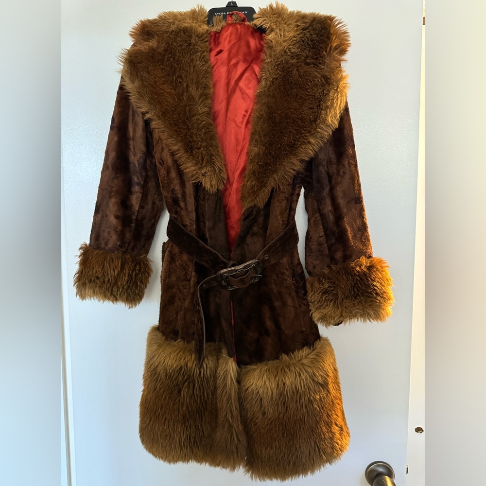 Stunning Astraka faux fur Vintage Coat 60s/70s era